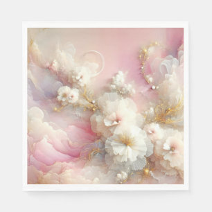 Guardanapo De Papel Tulle Floral de Bridal Abstrato