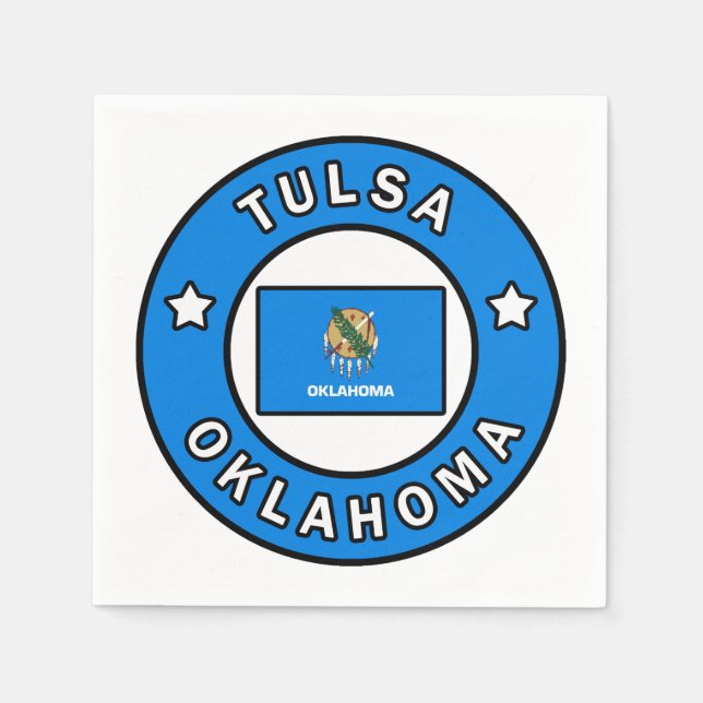 Guardanapo De Papel Tulsa Oklahoma (Frente)