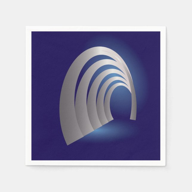 Guardanapo De Papel túnel do arco de prata (Frente)