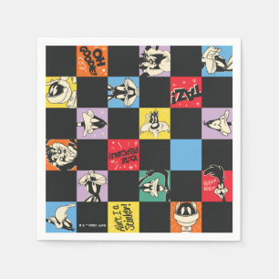 Guardanapo De Papel TUNES DE MEL preto e branco™ no verificador colori