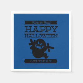 Guardanapo De Papel Tupografia retro Halloween