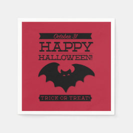 Guardanapo De Papel Tupografia retro Halloween