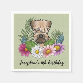 Guardanapo De Papel Turbina De Rodas Com Revestimento Suave Com Flores