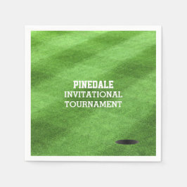 Guardanapo De Papel Turf do Curso de Golfe Personalizado