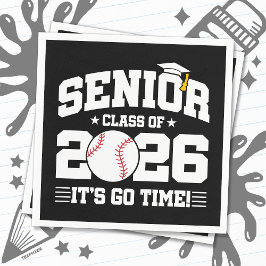 Guardanapo De Papel Turma de 2026 É Hora de Ir Beisebol Graduado