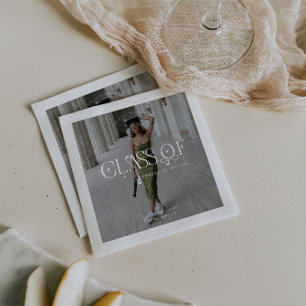 Guardanapo De Papel Turma De   Foto De Formatura Personalizada Moderna