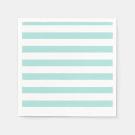 Guardanapo De Papel Turquesa clara e horizontal branca