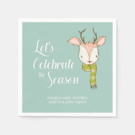 Guardanapo De Papel Turquesa do Feriado Russo do Canto de Madeira Cura