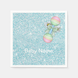 Guardanapo De Papel Turquesa Verde Azul