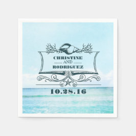 Guardanapo De Papel Turquoise Beach Wedding