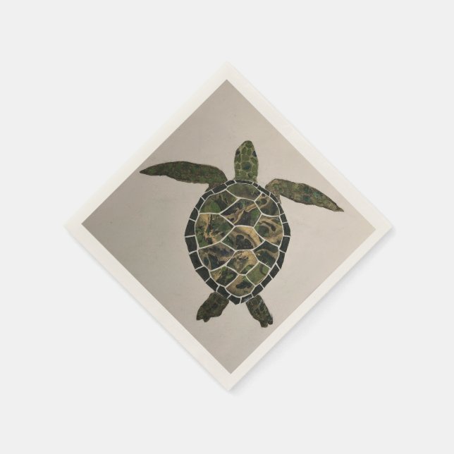 Guardanapo De Papel Turtle Cocktail Napkins (Canto)