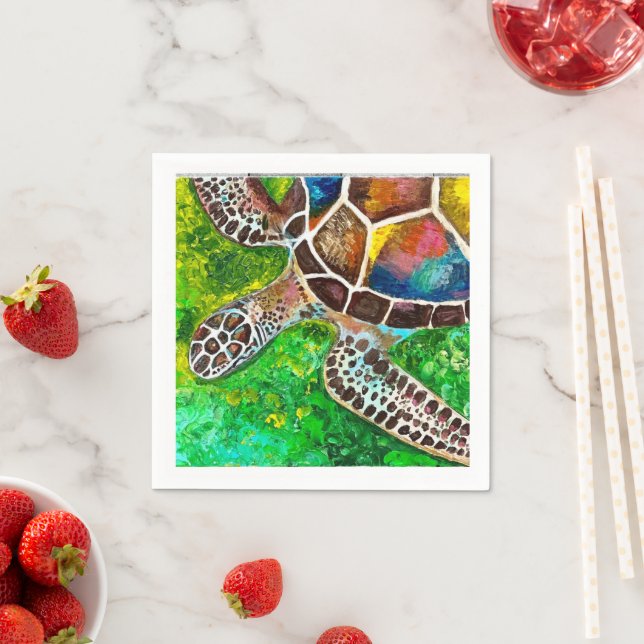 Guardanapo De Papel Turtle Napkin (Insitu)