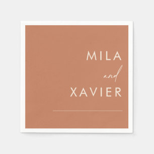 Guardanapo De Papel Tuscan Amber Casamento mínimo moderno Napkins
