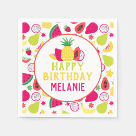Guardanapo De Papel Tutti Frutti — Papel de Festa de aniversário tropi