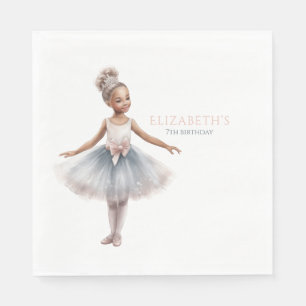 Guardanapo De Papel Tutu Cute Elegante Ballerina Watercolor Aniversári