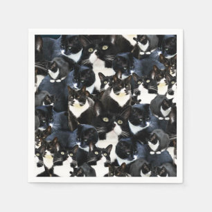Guardanapo De Papel Tuxedo Cat Madness