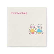 Twin Baby Cocktail Napkins