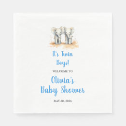 Guardanapo De Papel Twin Baby Shower Napkins