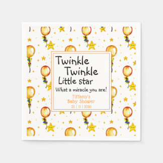 Guardanapo De Papel Twinkle Pequena Estrela Chá de fraldas Neutro de G