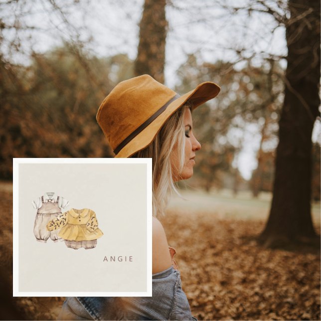 Guardanapo De Papel Twins Boho Chá de fraldas Coquetel (Criador carregado)