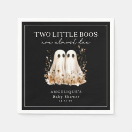 Guardanapo De Papel Two Little Boos Ghosts Wildflower Baby Shower 