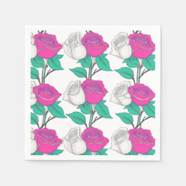 Guardanapo De Papel Two Rose Napkin