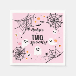 Guardanapo De Papel Two Spooky Cute Ghost Pink Halloween