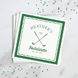 Guardanapo De Papel Última Bachelorette de Golf Swing<br><div class="desc">Festa de praia do golfe bonito! Parte de uma coleção inteira!</div>