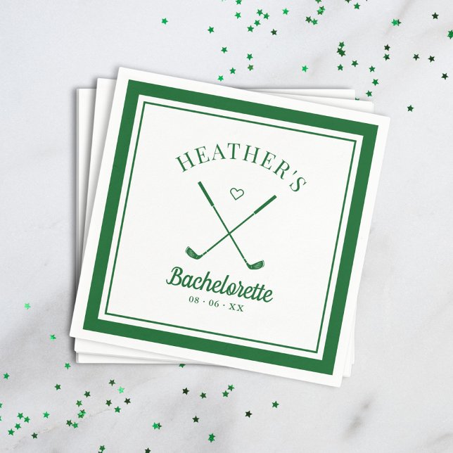Guardanapo De Papel Última Bachelorette de Golf Swing (Criador carregado)