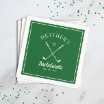 Guardanapo De Papel Última Bachelorette de Golf Swing<br><div class="desc">Festa de praia do golfe bonito! Parte de uma coleção inteira!</div>