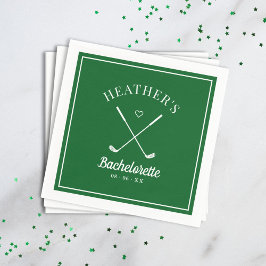 Guardanapo De Papel Última Bachelorette de Golf Swing