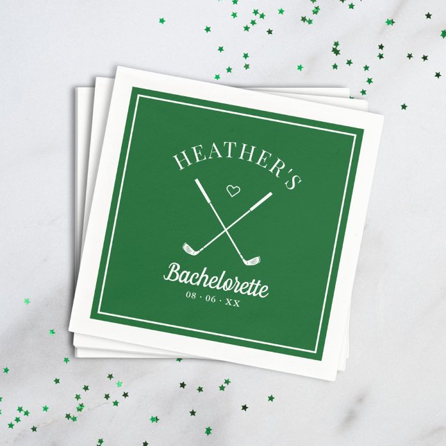 Guardanapo De Papel Última Bachelorette de Golf Swing (Criador carregado)