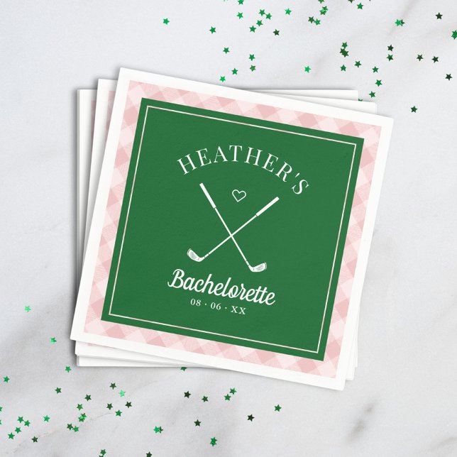 Guardanapo De Papel Última Bachelorette de Golf Swing (Criador carregado)