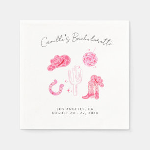 Guardanapo De Papel Última Bachelorette Disco Rodeo