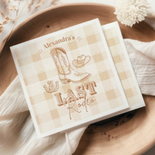 Guardanapo De Papel Última Festa de solteira de Rodeio Ocidental