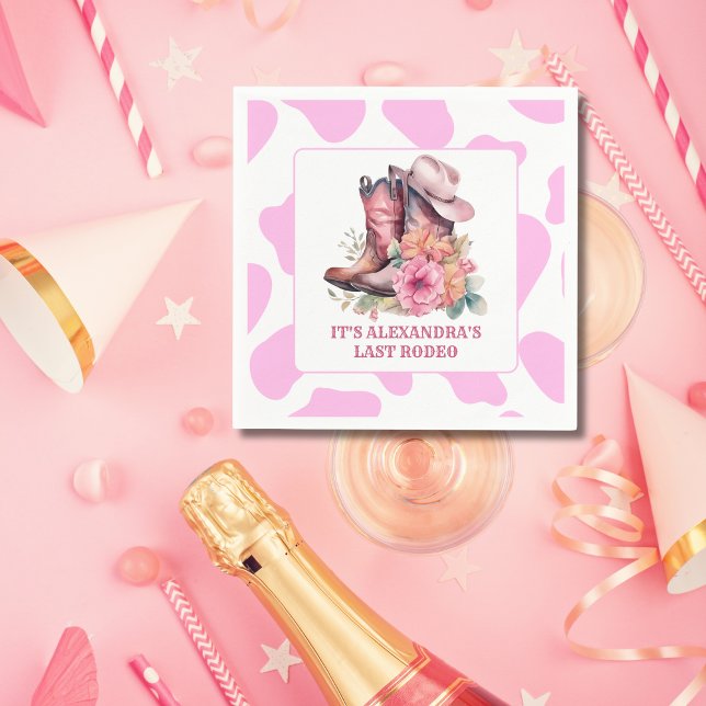 Guardanapo De Papel Última Festa de solteira do Rodeio Ocidental (Criador carregado)