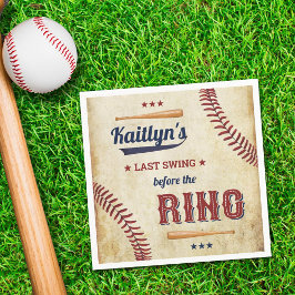 Guardanapo De Papel Último Balanço Antes do Anel! Chuveiro de Noiva de