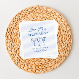 Guardanapo De Papel Último brinde na costa Elegante Arcos Desenhados