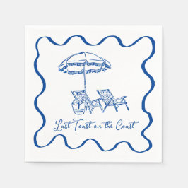 Guardanapo De Papel Último brinde no coquetel costeiro Napkin