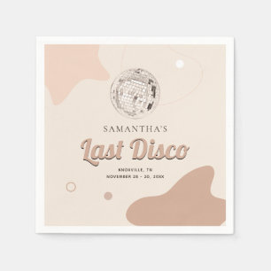 Guardanapo De Papel Último Disco Retro Festa de Solteira em Papel
