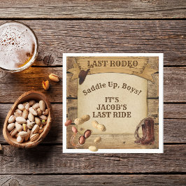 Guardanapo De Papel Últimos Cowboys do Groom a Endireitar o Papel dos