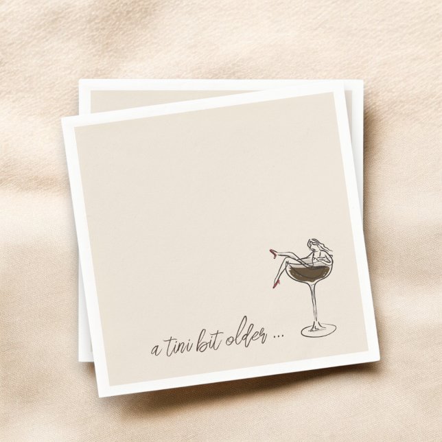 Guardanapo De Papel Um Aniversário De Espresso Martini Um Pouco Mais V (Criador carregado)