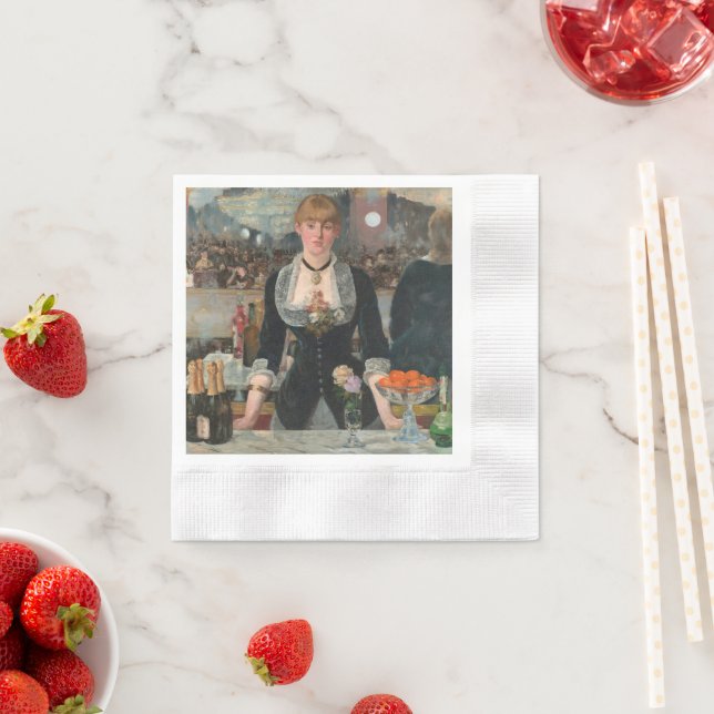 Guardanapo De Papel Um Bar no Manet Folies-Bergère Edouard (Insitu)