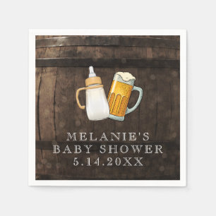 Guardanapo De Papel Um Bebê Está Fazendo Chá de fraldas