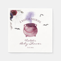 Um Bebê Está Fazendo Chá de fraldas De Halloween