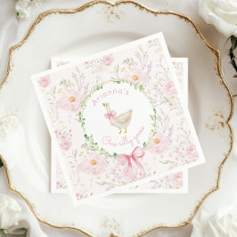 Guardanapo De Papel Um Bobo ganha Arco rosa-rosado primeiro aniversari