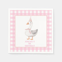 UM BOBO GOOSE PINK GINGHAM PRIMEIRO ANIVERSARIO