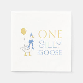 Guardanapo De Papel Um Bobo Goose Primeiro Aniversário Napkin