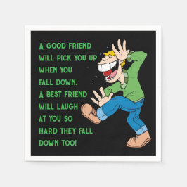 Guardanapo De Papel "Um bom amigo" - Coquetel engraçado
