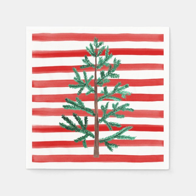 Guardanapo De Papel Um Caminhão Azul de Natal Pensado (Frente)